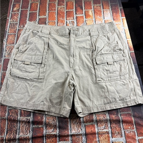 St. John's Bay Tan Cargo Shorts Outdoor Essential - Picture 1 of 5